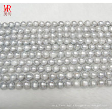 9-10mm Grey Freshwater Pearl Strand Necklace (ES186)